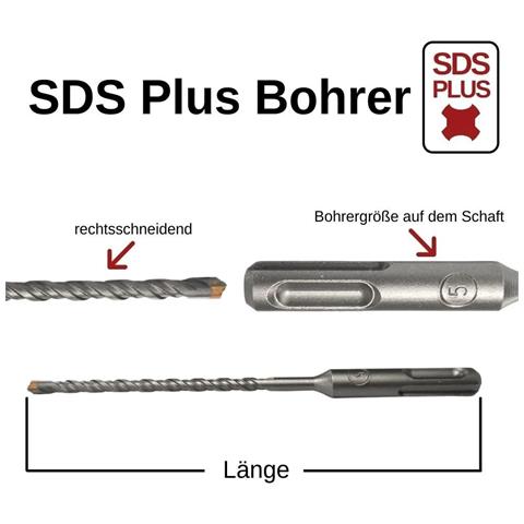 Punta Trapano Sds Plus 16mm X 450mm  4 Taglienti Per Martello Tassellatore - Foto 2