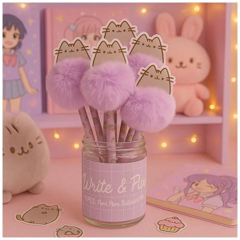 Penna Con Pompon Soffice Ultra Morbido 20 Cm Precisione Ed Eleganza, Rosa - Foto 2