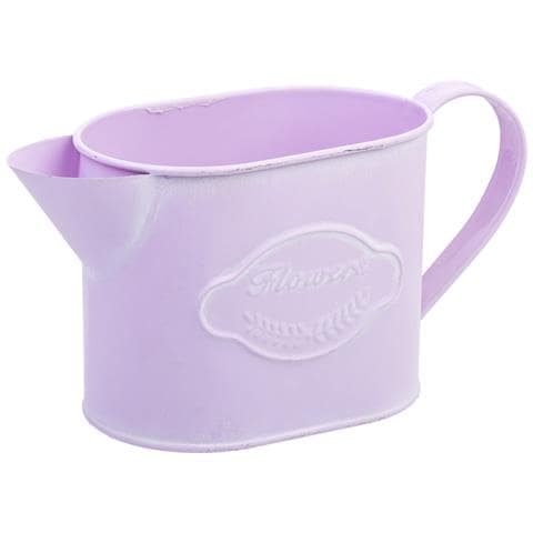 Annaffiatoio In Metallo Rosa 20,5x8,5x105/11h Cm - Foto 1