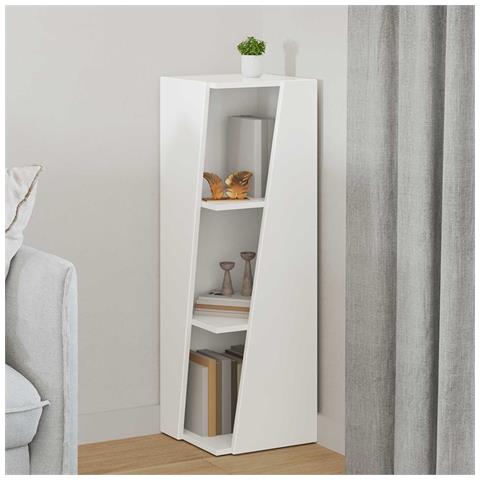 Mensola laterale Bianco 33 x 32 x 100,5 cm Legno multistrato - Foto 2