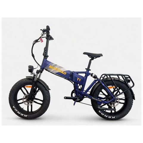 Bici E-bike 20 Fat Bike Tankan T1 Bicicletta Pieghevole Alluminio Batteria 48v 17,5ah Motore Ananda 250w Biammortizzata - Blu - Foto 1