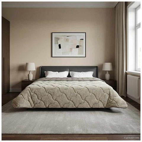 Duvet Invernale Trapuntato Grigio chiaro 240 x 260 cm - Foto 2