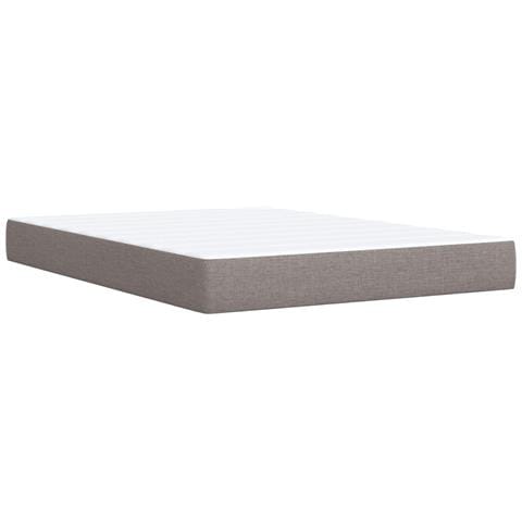 Letto box spring con materasso Tortora 140 x 200 cm Tessuto - Foto 10
