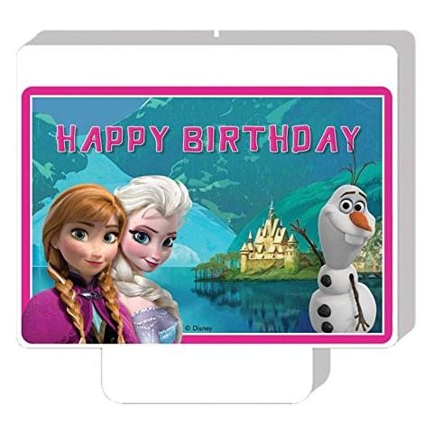 Candelina In Cera Personaggio Principessa Frozen Topper Candela - Foto 1