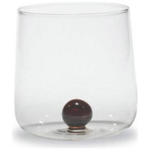 Set 6 Bicchieri Tumbler in Vetro Borosilicato h 90 mm Ø 88 mm Capacità 44 cl Colore Ambra - Linea Bilia - Foto 1
