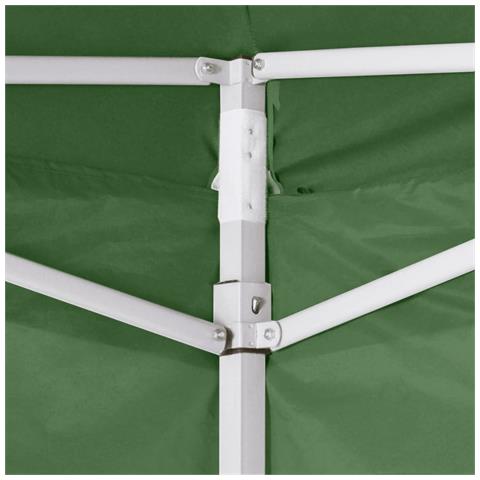 Tenda Pieghevole Con 2 Pareti 3x3 M Verde - Foto 2