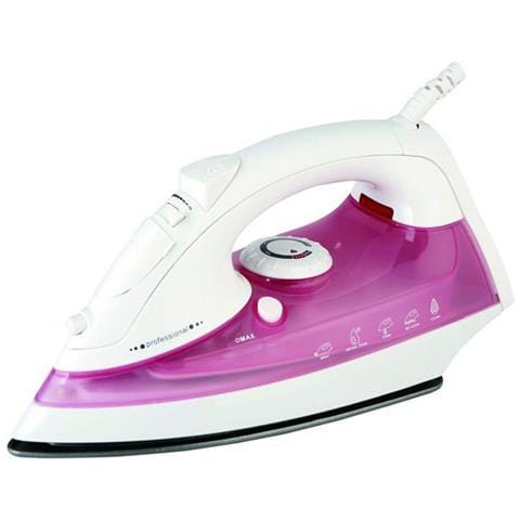 Ferro da Stiro a Vapore 08472 Capacità 0.34 Litri Potenza 1800 Watt Colore Bianco / Rosa - Foto 1