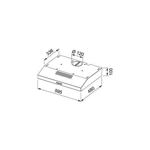 Cappa Sottopensile ADIGE 60 WH Aspirante 60 cm Colore Bianco - Foto 5