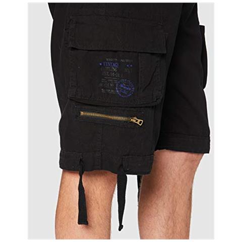 Uomo Savage Vintage Pantaloncini - Nero, 5xl - Foto 5