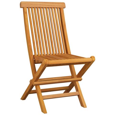 Sedie Da Giardino E Cuscini Grigio Talpa 8 Pz Massello Di Teak - Foto 2