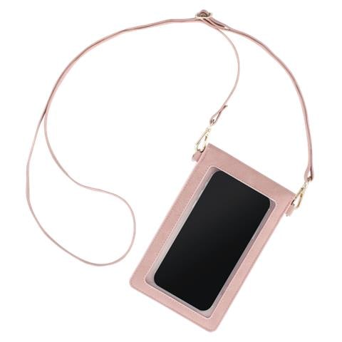 Design Line Cross-body - Schultertasche Fr Mobiltelefon - Kunstleder - Pink (00188723) - Foto 2