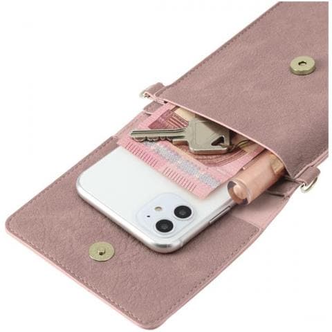Design Line Cross-body - Schultertasche Fr Mobiltelefon - Kunstleder - Pink (00188723) - Foto 3