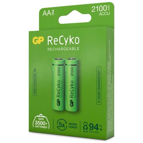 1x2 GP ReCyko NiMH Akkus AA 2000mAH ready to use - Foto 2
