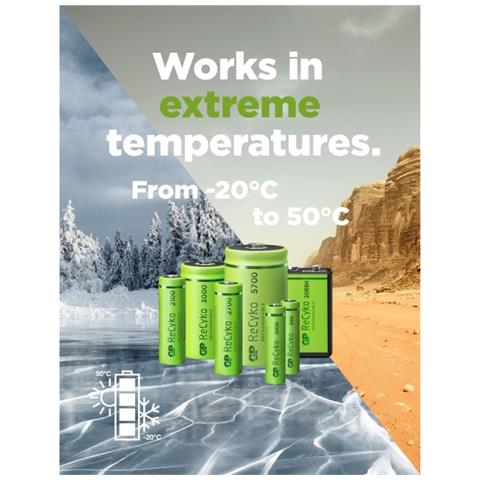 1x2 GP ReCyko NiMH Akkus AA 2000mAH ready to use - Foto 8