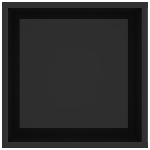 Mobile TV da Parete Nero Lucido 102x35x35 cm Legno Multistrato - Foto 6