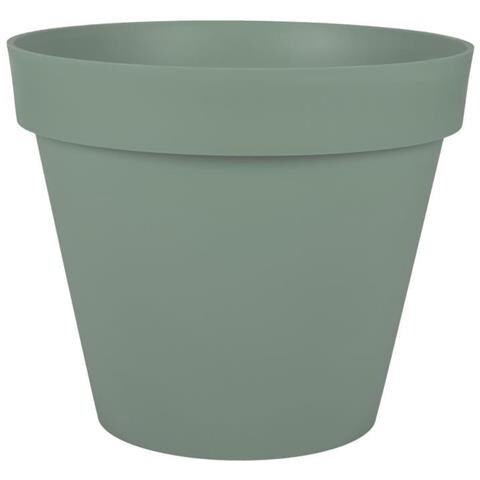 EDA PLASTIQUE - Vaso Da Fiori Tondo Tuscany - 48 X H39 Cm - 43 L Verde Alloro 3086960263317