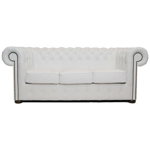 Divano Class Pelle | 3 Posti | Bianco | 12 Anni Di Garanzia - Foto 1