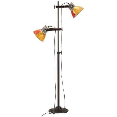Lampada da Pavimento con 2 Paralumi Multicolore E27 - Foto 2
