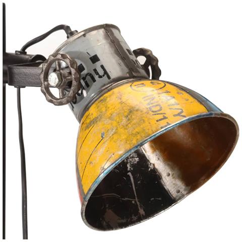 Lampada da Pavimento con 2 Paralumi Multicolore E27 - Foto 10