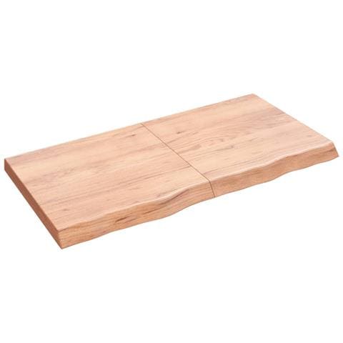 Piano Tavolo Marrone 120x60x (2-6) cm Massello Rovere Trattato - Foto 1