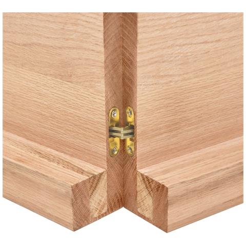 Piano Tavolo Marrone 120x60x (2-6) cm Massello Rovere Trattato - Foto 2