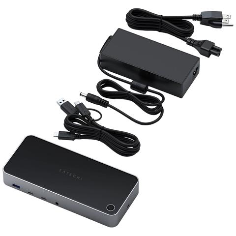 Stazione Di Ricarica 2 Usb Multi-schermo 4k Compatibili Displaylink, Grigio - Foto 10