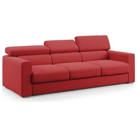 Dylan Divano 3 Sedute In Tessuto Impermeabile T13 Rosso - Foto 1