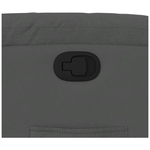 Poltrona Reclinabile In Tessuto Grigio Scuro - Foto 10