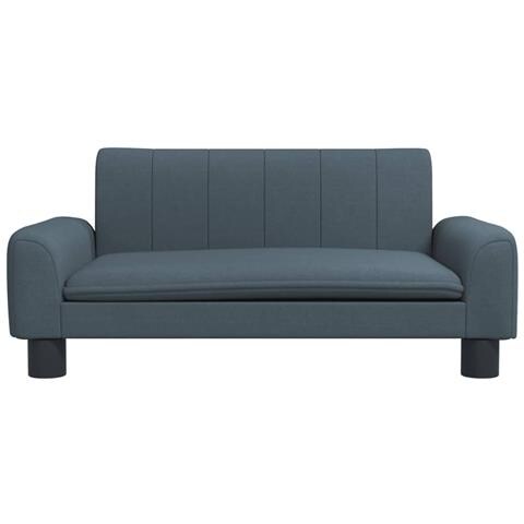 Divano Per Bambini Grigio Scuro 70x45x30 Cm In Tessuto - Foto 3