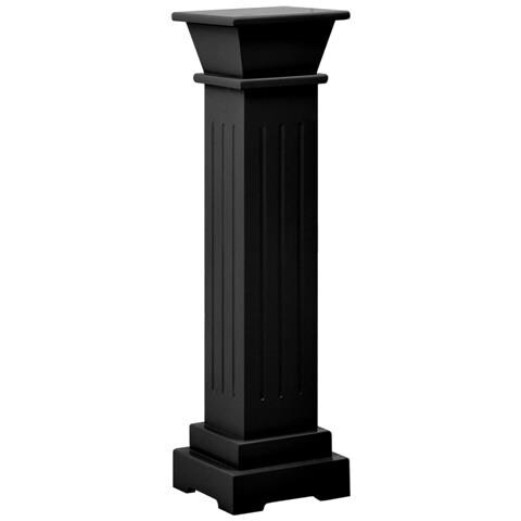 Piedistallo Per Piante Quadrato Classico Nero 17x17x66 Cm Mdf - Foto 2