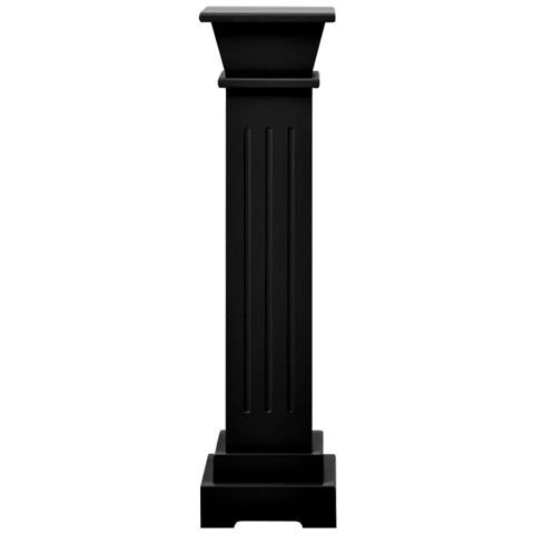 Piedistallo Per Piante Quadrato Classico Nero 17x17x66 Cm Mdf - Foto 3