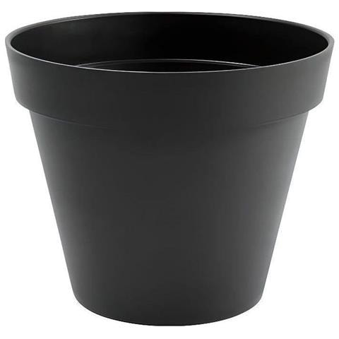 Vaso Da Fiori Rotondo - Plastica Ø 48 X 40 Cm - 43 L - Grigio Antracite - Foto 1