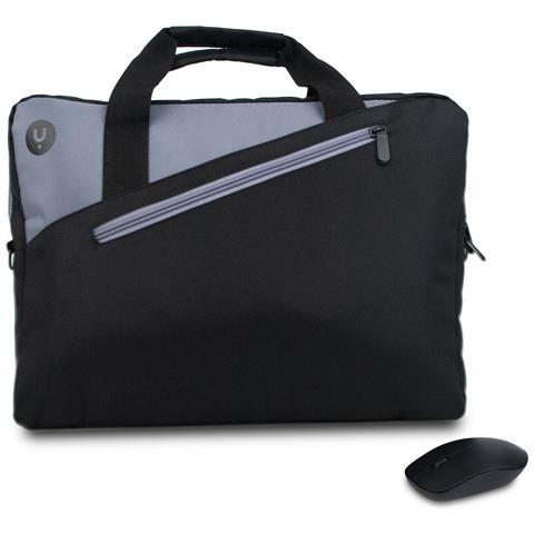 Bundle Custodia per Laptop fino a 15.6" e Mouse Bluetooth Colore Nero Grigio - Foto 2