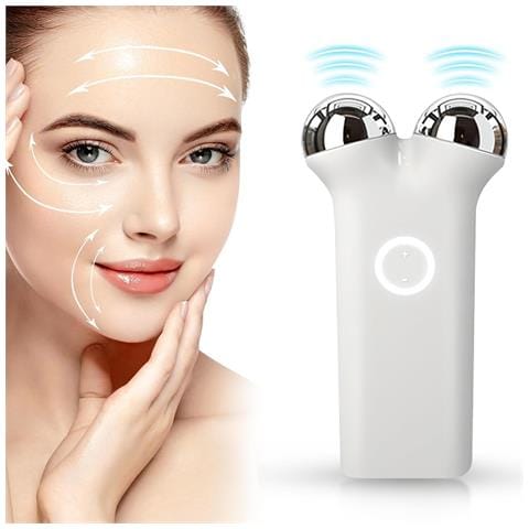 Dispositivo Facciale A Microcorrente, Rughe Levigate, Rassodamento Della Pelle, Ricaricabile Tramite Usb, Massaggiatore Viso Antietà, Lifting Face - Bianco - Foto 1