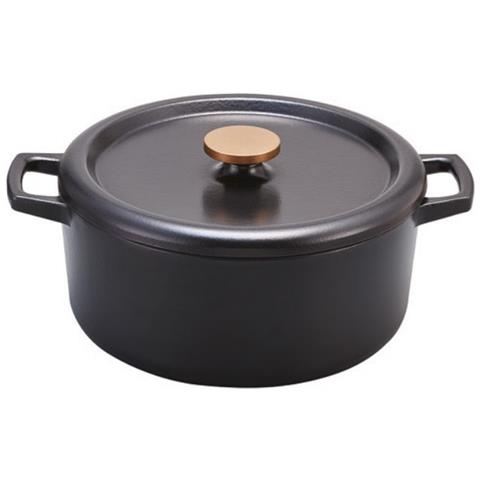 Casseruola In Ghisa Smaltata 30 Cm Nera - 100168 - Foto 1