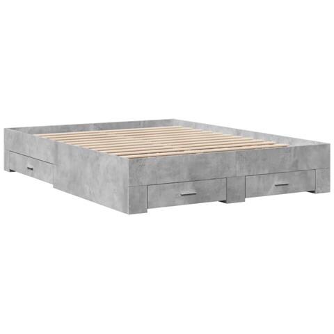 Giroletto Cassetti Grigio Cemento 150x200 Cm Legno Multistrato - Foto 3