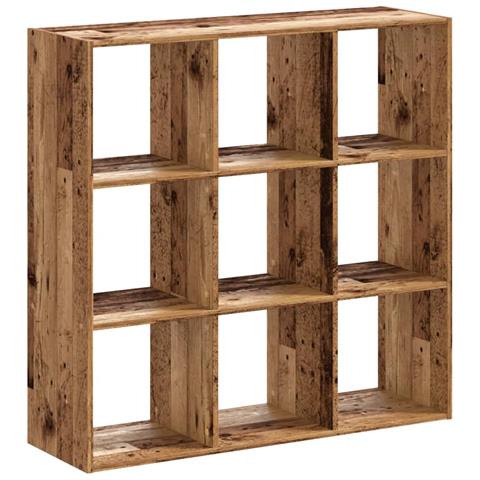 Libreria Legno Antico 102x32x102 Cm In Legno Multistrato - Foto 2