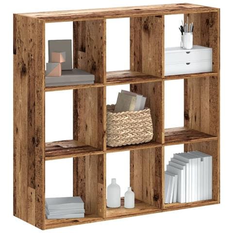 Libreria Legno Antico 102x32x102 Cm In Legno Multistrato - Foto 1