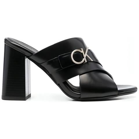 X Slide Sandal 85 W /hw Sandali Pelle Scarpe Donna Nero Eu 36, Hw0hw01520 Beh - Foto 2