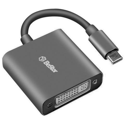 Adattatore Video Usb 3.1 Type C / Dvi 0,15 M, Grigio Siderale (ris Max : 1920 X 1080) - Foto 1