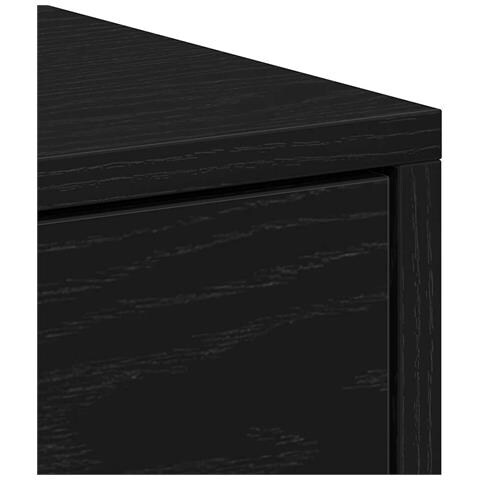 Comodino Rovere Nero 40x30x40 cm in Legno Multistrato - Foto 9
