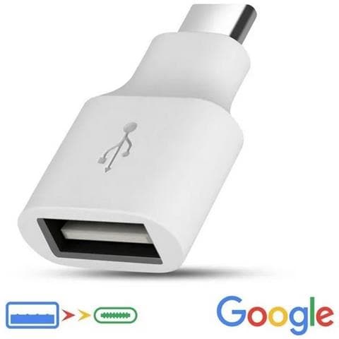 Adattatore Otg Originale Type C - Usb White Bulk Per Smartphone E Tablet - Foto 1