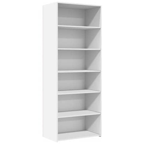 Credenza Bianca 70x41x185 Cm In Legno Multistrato - Foto 2