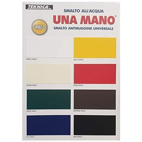 Unamano Smalto All'acqua Giallo Opaco 500ml - Foto 2