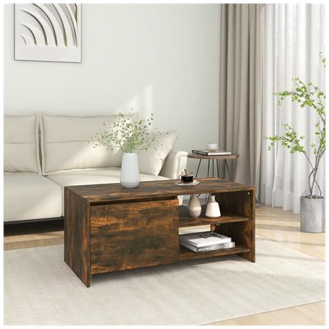 Lusso Casadino - Tavolino Da Salotto Rovere Fumo 102x50x45 Cm Legno Multistrato - Foto 8