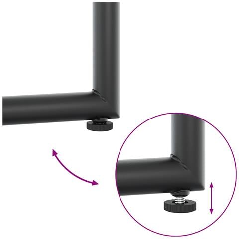 Set da pranzo da giardino da 19 pezzi con cuscini in acciaio e textilene - Foto 9