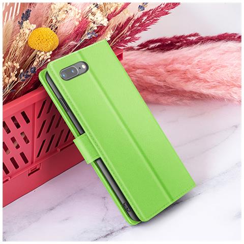 Custodia A Portafoglio Per Iphone 8 Plus / 7 Plus Supporto E Linguetta Magnetica, Verde - Foto 2