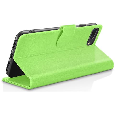 Custodia A Portafoglio Per Iphone 8 Plus / 7 Plus Supporto E Linguetta Magnetica, Verde - Foto 5