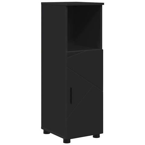 Mobile da Bagno Nero 30 x 35 x 95 cm Legno multistrato - Foto 1