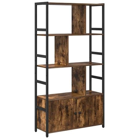 Libreria Rovere fumo 80 x 30 x 155.5 cm Legno multistrato - Foto 1